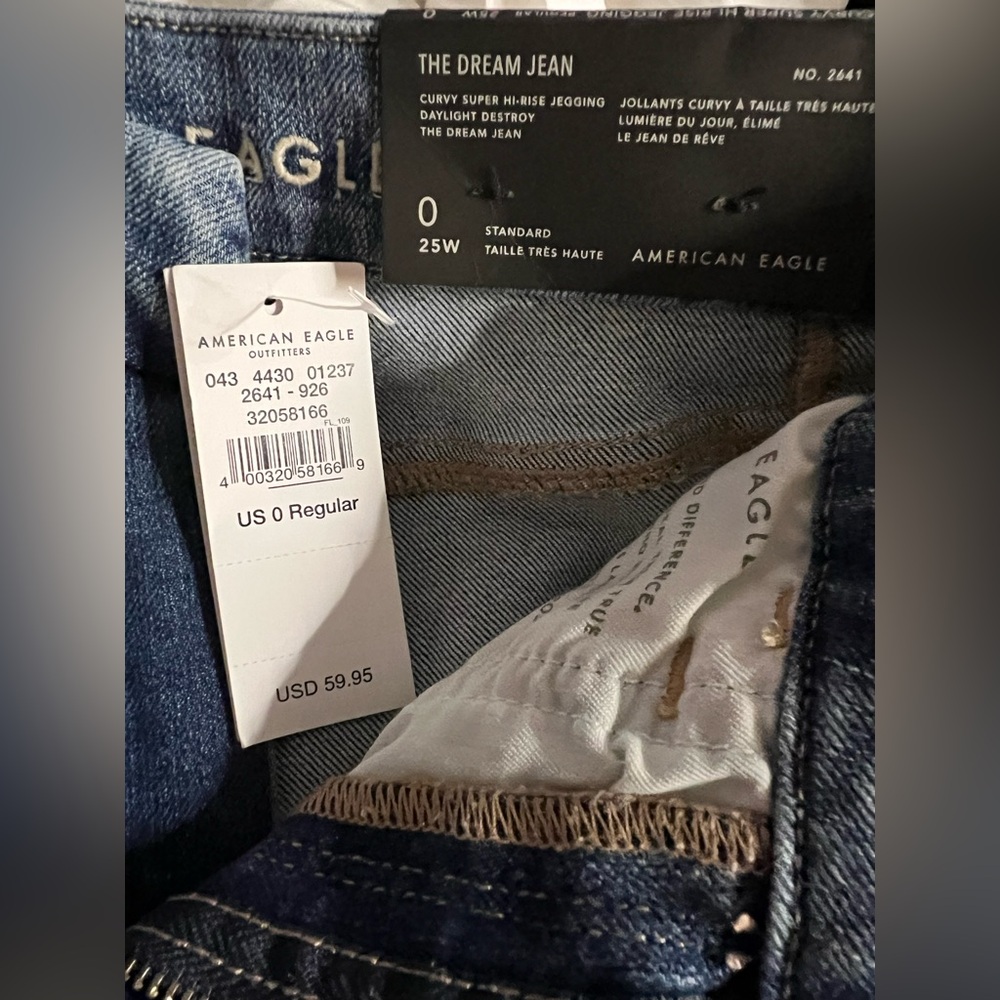 American Eagle Outfitters Men's Dark Blue Skinny Jeans